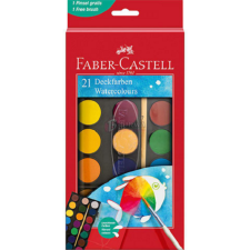 Faber-Castell : Vízfesték 21db-os szett 30mm-es korongokkal kréta, festék és papír