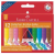 Faber-Castell Zsírkréta, háromszögletű, 12 különböző szín (TFC122540)