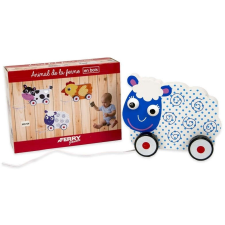 Fából készült, húzható bárány baba játék – 20x15 cm tili toli
