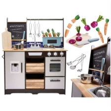  Fából készült konyha gyerekeknek MDF kiegészítőkkel LOFT XXL 96cm konyhakészlet