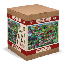 Fából készült puzzle Veteránok 2 az 1-ben puzzle, kirakós