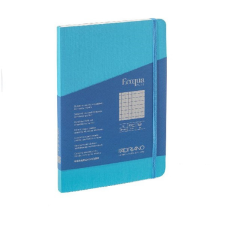 FABRIANO Ecoqua Plus A5 80 lapos türkiz kockás notesz füzet