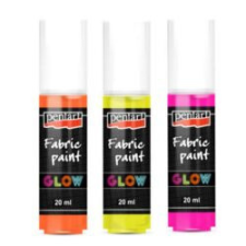 FABRIC PAINT Textilfesték 3D sötétben világító, 20 ml textilfesték