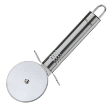 Fackelmann 40437 pizzakés, 19 cm, ovális nyél, rozsdamentes acél, akasztóhorog, ezüst konyhai eszköz