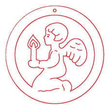  Fafigura, 5 db/csomag - angyal 114 dekorációs kellék