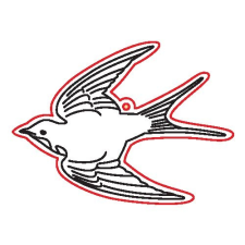  Fafigura, 5 db/csomag - fecske 160 dekorálható tárgy