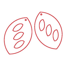  Fafigura, 6 db/csomag - füli alap 222 dekorálható tárgy