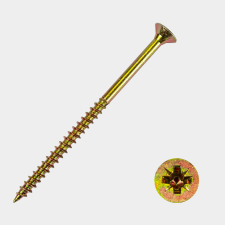 Faforgácslapcsavar SF 6x70 PZ RM, sárgára horganyzott barkácsolás, csiszolás, rögzítés