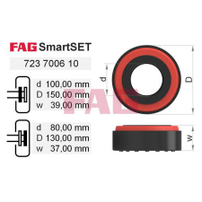 FAG kerékcsapágy készlet FAG 723 7006 10 autóalkatrész