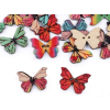  Fagomb pillangó dekorációs - 10 db/csomag