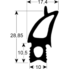 Fagor SÜTŐ AJTÓ TÖMÍTÉS 775x680 mm beépíthető gépek kiegészítői