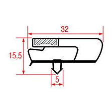 Fagor TÖMÍTÉS AGB-400 600x1697 mm SZÜRKE beépíthető gépek kiegészítői