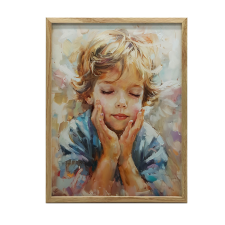 FAKERETES PLAKÁT FALRA SÖTÉTBANA LOVELY INNOCENCE 70x100 CM grafika, keretezett kép