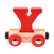 Fakocka vagon "Y" betű - Bigjigs Rail vágány
