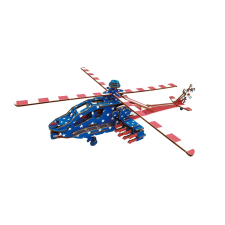 Fakockás 3D puzzle amerikai harci helikopter puzzle, kirakós