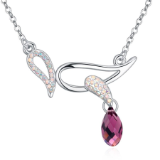 Fakopáncs- bordó-Swarovski kristályos - Nyaklánc nyaklánc