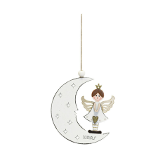Fakopáncs Karácsonyi dekoráció (angyal csillagos Holddal) karácsonyi dekoráció
