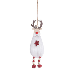 Fakopáncs Karácsonyi dekoráció (rénszarvas csörgő lábbal) karácsonyi dekoráció