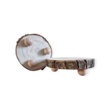  Fakorong tálaló lábakkal 16x5cm dekorációs kellék