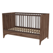 FAKTUM kiságy Nest Walnut átalakítható 70x140cm kiságy, babaágy