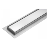 FALA Zuhanylefolyó 600 mm White Glass inox