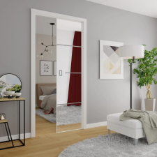  Falba csúszó tolóajtó STARK Mirror Plus + Kassette, Rahmen 100cm, fehér nyílászáró
