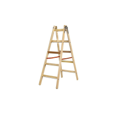  Falétra 5 fokos háztartási (fa), 150 kg létra és állvány