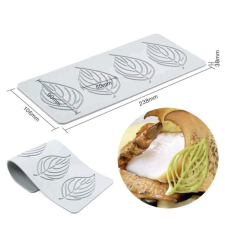  Falevél szilikon tuile forma, 4 adagos, 24x11 cm sütés és főzés