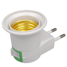  Fali konnektor E27 villanykörte éjjeli lámpa világítás