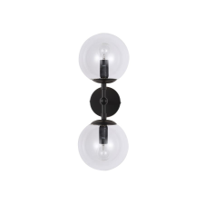 Fali lámpa Dorado lámpatest 2x E14 üvegbúrák Black Light Prestige világítás
