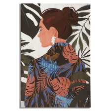 Fali nyomda/festés lady jungle -b- 80x2,8x120cm grafika, keretezett kép