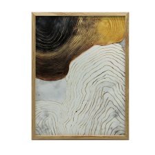 FALI PLAKÁT ALUMÍNIUM KERETBEN GOLD ELEGANCE 50x70 CM grafika, keretezett kép