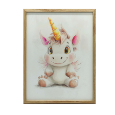  FALI PLAKÁT ALUMÍNIUM KERETBŐL UNICORN PASTEL 70X100 CM grafika, keretezett kép