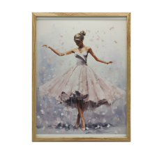 FALI PLAKÁT ARANY BALLERINA KERETBEN BALET ÁLOM 70x100 grafika, keretezett kép