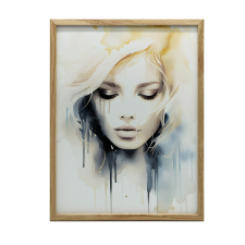 FALI PLAKÁT ARANY KERETBEN Akvarell DREAM 50x70 CM grafika, keretezett kép