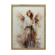 FALI PLAKÁT ARANY KERETBEN ANGYELIC ELEGANCE 70x100 CM grafika, keretezett kép