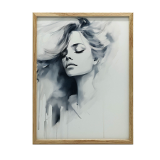 FALI PLAKÁT ARANY KERETBEN, REJTEZETES ÁBRA 50x70 CM grafika, keretezett kép