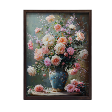  FALI PLAKÁT ARANY KERETBEN, VIRÁGCSOKOR 60x90 CM grafika, keretezett kép