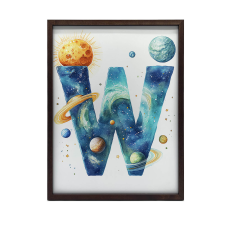 FALI PLAKÁT BETŰK MAGIC GOLD ALUMÍNIUM KERETBEN 70x100 CM grafika, keretezett kép