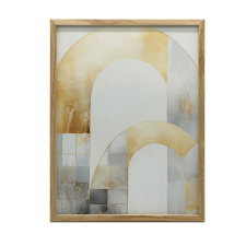 FALI PLAKÁT ELEGANCE ART DECO ARANY ÉS EZÜST ABSZTRAKT 40x50 CM grafika, keretezett kép