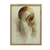  FALI PLAKÁT FA KERETBEN IMÁDSÁG CSENDBEN MÁRIA 50x70 CM