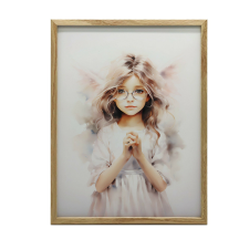  FALI PLAKÁT FA KERETBEN INNOCENT CHARM 50x70 CM grafika, keretezett kép