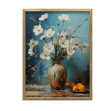 FALI PLAKÁT FA KERETBEN SZÍNSÉG ÉS BÉKE 30x40 CM grafika, keretezett kép