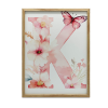  FALI PLAKÁT FA KERETBEN VIRÁGOK GYERMEKEKNEK 50x70 CM