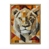  FALI PLAKÁT FAKERETES OROSZLÁN GEOMETRIÁBAN 70x100 CM