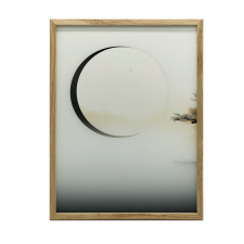 FALI PLAKÁT FEKETE KERETBEN ZEN BEING BALANCE 50x70 CM grafika, keretezett kép