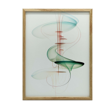  FALI PLAKÁT GÖRBELI HARMÓNIA FA KERETBEN 70x100 CM grafika, keretezett kép