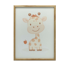 FALI PLAKÁT MOSOLYGÓ ZSIRÁF GYERMEKEKNEK 50x70 CM KERET NÉLKÜL grafika, keretezett kép