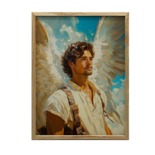 FALI PLAKÁT NYUGÍTÓ ANGYAL MOSOLYA 50x70 cm KERET NÉLKÜL grafika, keretezett kép