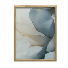 FALI PLAKÁT VIRÁG ELEGANCE BLUE KERET NÉLKÜL 40x50 CM grafika, keretezett kép